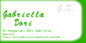 gabriella dori business card